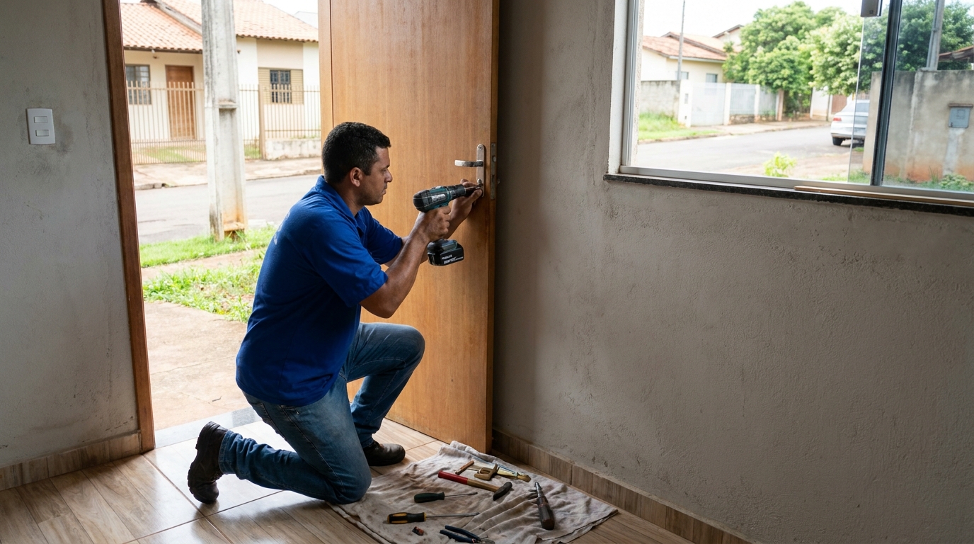 Instalação de Fechadura Residencial profissional em Mogi das Cruzes‑SP